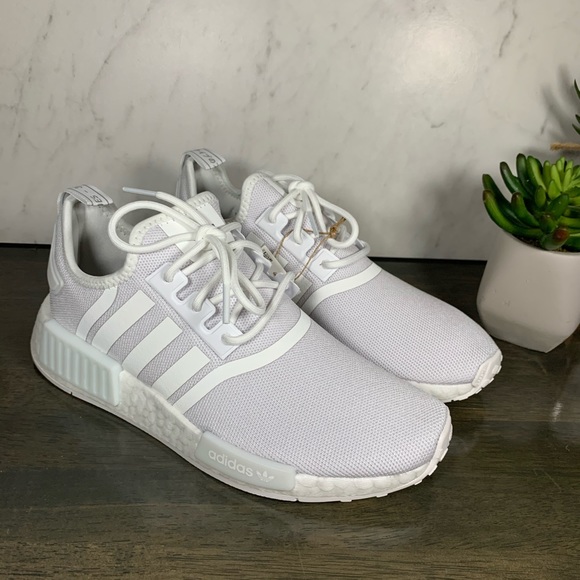adidas NMD R1 Primeblue Triple White - Picture 6 of 8